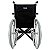 Cadeira de Rodas Frankfurt Dobrável  - Suporta 110 kilos - Imagem 4