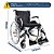 Cadeira de Rodas  D600 - 44 cm -  Dobrável até 120 Kg D600  - Dellamed - Imagem 2