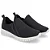 Tênis  Ortopédico Slip On Preto Elastano Zíper Usaflex - Imagem 1