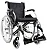 Cadeira de Rodas D600 Dobrável até 120 Kg  Dellamed T40 - Imagem 1