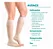 Meia 3/4 Sigvaris Audace 15-20mmhg Natural Ponteira Aberta - Imagem 2
