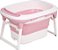 Banheira Dobravel Média Baby Pil Rosa BNMR - Imagem 1