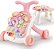 Andador Didatico E Mesinha 2 Em 1 Baby Style Rosa 5219 - Imagem 1