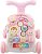 Andador Didatico E Mesinha 2 Em 1 Baby Style Rosa 5219 - Imagem 2