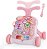 Andador Didatico E Mesinha 2 Em 1 Baby Style Rosa 5219 - Imagem 3