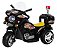 Mini Moto Elétrica Infantil Polícia 6V 18W Preto Importway BW006PR - Imagem 1