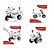 Mini Moto Elétrica Infantil Polícia 6V 18W Branco Importway BW006BR - Imagem 2