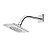 Chuveiro Bellar DN15 Chrome Docol 00669406 + Flexível em Malha de Aço Inoxidavel Docol 60CM 608900 - Imagem 2