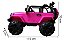 Mini Carro Elétrico Infantil com Controle Remoto 12V Jeep Rosa Importway BW028RS - Imagem 2