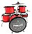 Bateria Infantil Luen Star Kids Vermelho 44000VM - Imagem 1