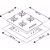 Cooktop 4 Bocas Ultra Chama Bivolt Prata Chamalux - Imagem 3