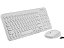 Kit Teclado e Mouse Compacto Wireless 2.4GHZ Teclas Redondas Branco TC232 Multilaser - Imagem 1