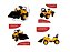 Mini Trator Escavadeira Elétrico Infantil 12V Amarelo Importway BW081AM - Imagem 4