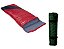 Kit Nautika Saco de Domir Liberty Preto e Vermelho + Colchonete Autoinflável Smart Verde - Imagem 1