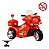 Mini Moto Elétrica Infantil Polícia 6V 18W Vermelho Importway - Imagem 4