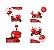 Mini Moto Elétrica Infantil Polícia 6V 18W Vermelho Importway - Imagem 3