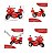 Mini Moto Elétrica Infantil Polícia 6V 18W Vermelho Importway - Imagem 2