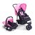 Carrinho Travel System Urban Rosa Baby Style + Cadeira Para Auto 0 A 13kg Urban Rosa Baby Style - Imagem 1