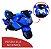 Mini Moto Elétrica Infantil 6V Azul com Luzes e Som Importway BW044AZ - Imagem 5