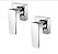 Kit Docol 2 Acabamentos Registro Base 1/2", 3/4" a 1" Lift 00804706 - Imagem 1