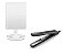 Kit Prancha Modeladora Multilaser Cerâmica Bivolt + Espelho de Mesa LED HC174 Branco - Imagem 1
