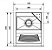 Tanque Docol Reto 44x48x26 Alto Brilho 23L Parede Com Válvula 017047CH - Imagem 2