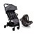 Carrinho Com Bebê Conforto Travel System Yupi Duo Pro Cinza Mescla Voyage Dorel CAX00686 - Imagem 1