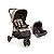 Carrinho Travel System Delta Duo Pro Bege Grid Voyage CAX00679 Dorel - Imagem 1