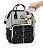 Mochila Maternidade Impermeável Cinza e Preto Grande BH Store BHSMOC474 - Imagem 4