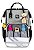 Mochila Maternidade Impermeável Cinza e Preto Grande BH Store BHSMOC474 - Imagem 5