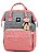 Mochila Maternidade Impermeável Rosa e Cinza Grande BH Store BHSMOC471 - Imagem 1