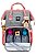 Mochila Maternidade Impermeável Rosa e Cinza Grande BH Store BHSMOC471 - Imagem 4