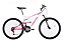Bicicleta Houston Vivid Aro 26 Suspensão Dupla e 21 Marchas Branco/Rosa - Imagem 1