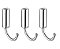 Kit Docol 3 Cabide Idea Chrome Docol 585906 - Imagem 1