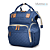 Mochila Maternidade Impermeável Azul Premium com porta chaves Multmaxx - Imagem 2