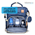 Mochila Maternidade Impermeável Azul Premium com porta chaves Multmaxx - Imagem 3