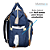 Mochila Maternidade Impermeável Azul Premium com porta chaves Multmaxx - Imagem 6