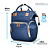 Mochila Maternidade Impermeável Azul Premium com porta chaves Multmaxx - Imagem 7