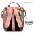 Mochila Maternidade Impermeável Rosa Premium com porta chaves Multmaxx - Imagem 4