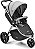 Carrinho de Passeio Jogger Sway Três Rodas 0-15kgs Preto com Cinza Litet Multilaser BB373 - Imagem 1