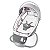 Cadeira Mastela Techno Plus com Suporte ajustável para os Pés Elefante/Girafa 8208 - Imagem 1