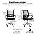 Kit Multmaxx Cadeiras de escritório Ergonômica com apoio de braço OC-002 MTX042 - 2 UNIDADES - Imagem 8