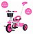 Triciclo Infantil Pedal Passeio Flex Baby Style Rosa 22231 - Imagem 6