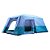 Barraca de Camping Guepardo Family Titan Nautika Coluna d'água de 2000mm Cinza/Verde 41005-MR - Imagem 1