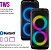 Caixa de Som Party Box Aiwa Bluetooth Com Luzes Multicores  AWS-PB-01 200w Preta 74569-01 Bivolt - Imagem 5