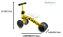 Bicicleta de Equilibrio infantil Até 25kg Multmaxx MTX046 Amarela - Imagem 6