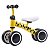Bicicleta de Equilibrio infantil Até 25kg Multmaxx MTX046 Amarela - Imagem 1