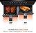 Fritadeira Air Fryer Dual Duplo Cesto 8L Mondial AFD-01-BI Preto 60Hz 220v - Imagem 3