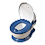 Troninho Penico infantil portátil Multmaxx MTX064 Azul - Imagem 2