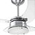 Ventilador de Teto Chanceler Tron Aluminio Escovado 130w 3 Pás Transparente 220v - Imagem 2